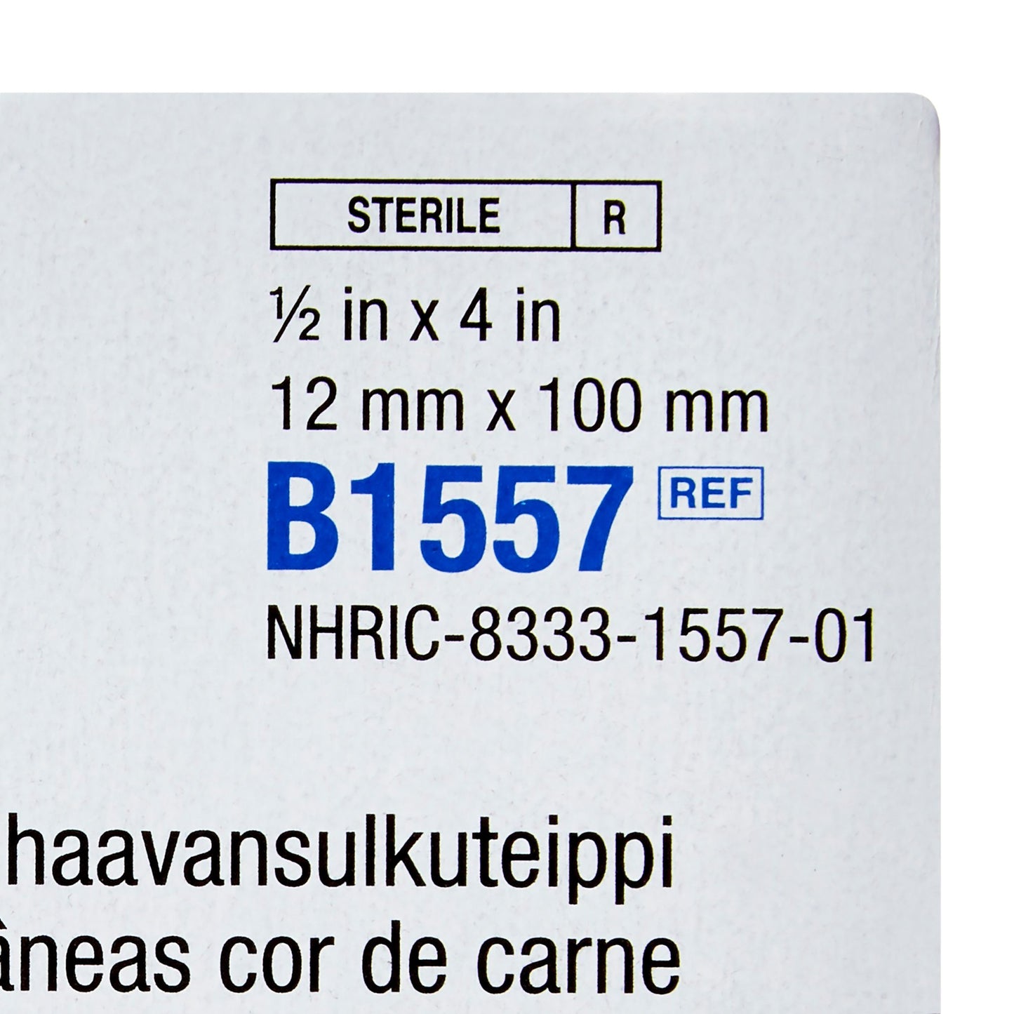 CLOSURE, STERI-STRIP SKIN TONE1/2"X4" (50/BX 4BX/CS) 3M