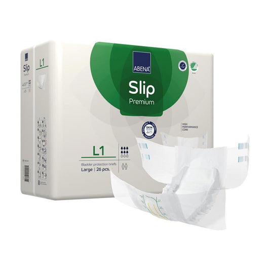 BRIEF, INCONT ABENA SLIP PREM ADLT L1 LG (26/PK4PK/CS)