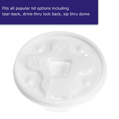 LID, CUP F/12-24OZ FOAM CUP (100/SL 10SL/CS)