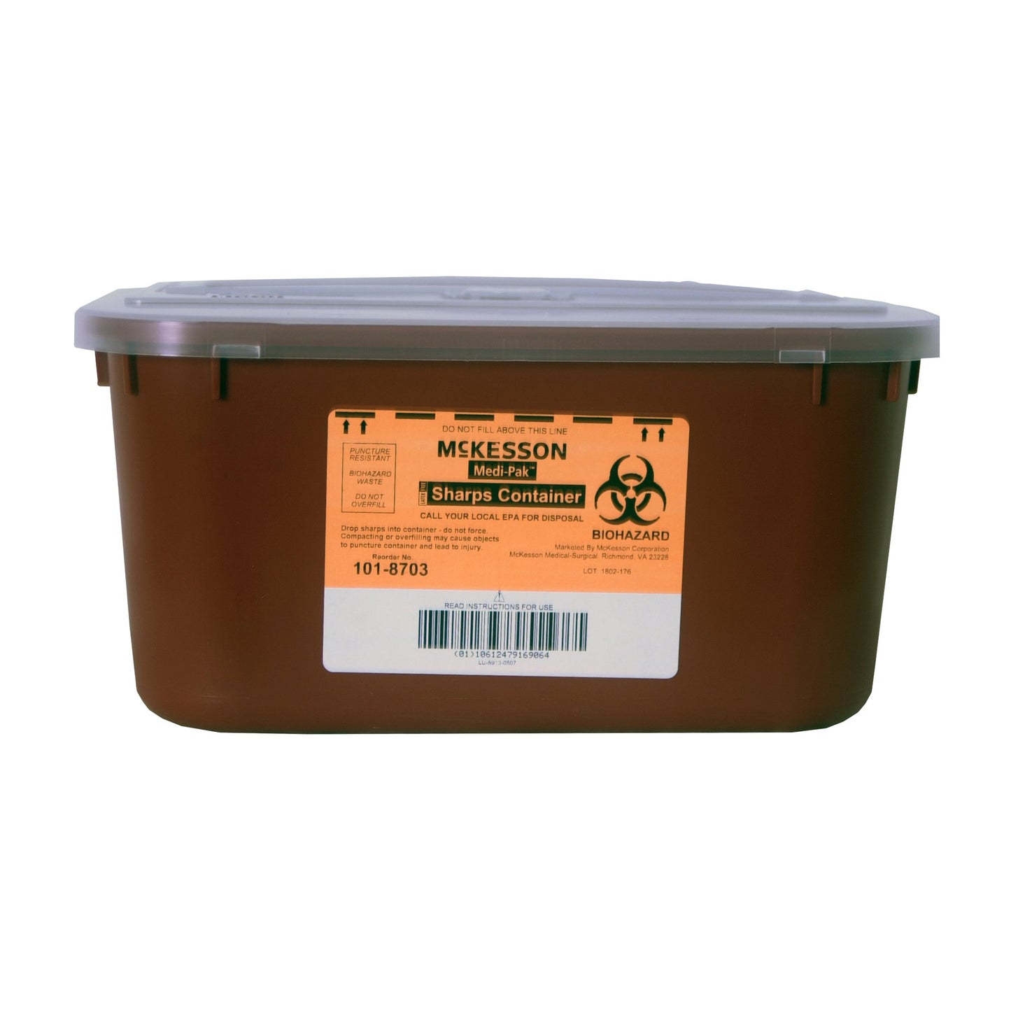 CONTAINER, SHARPS RED 1GL STACKABLE (24/CS)