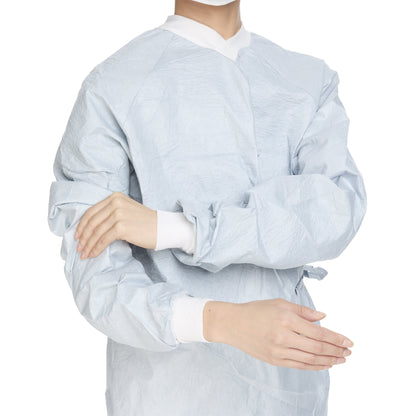 GOWN, SURG AERO CHROME AAMI 4 STR SLVR SM/MED (34/CS)