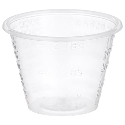 CUP, MED GRAD W/LIP 1OZ (100/SL)