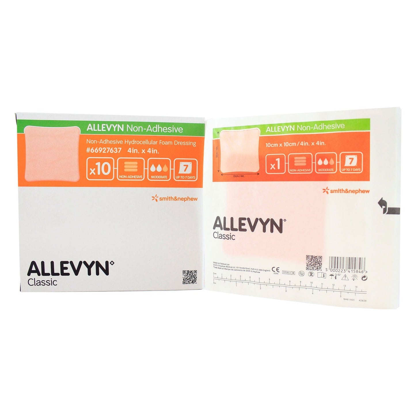 DRESSING, ALLEVYN FOAM 4"X4" (10/BX)