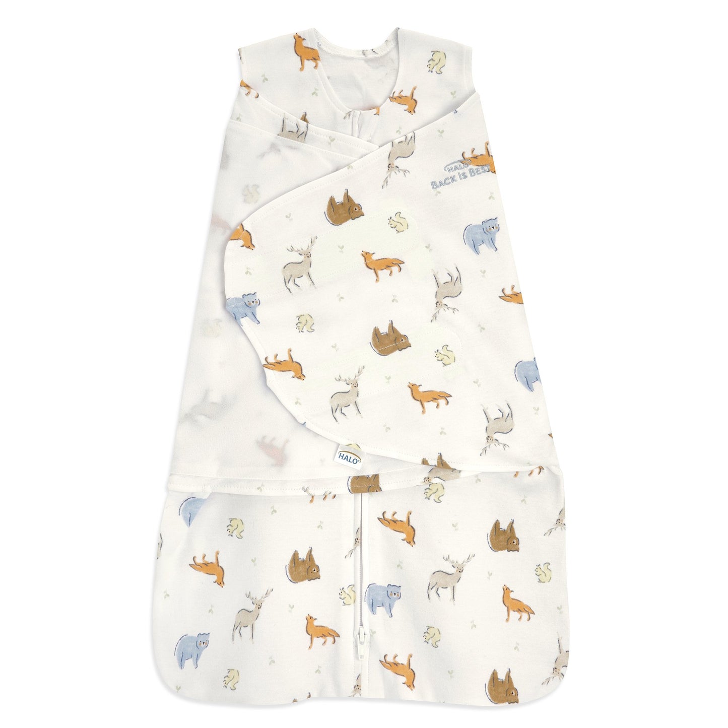 SWADDLE, SLEEPSACK MULTI FOREST FRIENDS NEWBORN (4/CS)