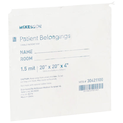 BAG, PAT DRWSTRNG 20X20X4 WHT (250/CS)