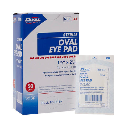 PAD, EYE 1 5/8"X2 5/8" OVAL STR (50/BX 12BX/CS)