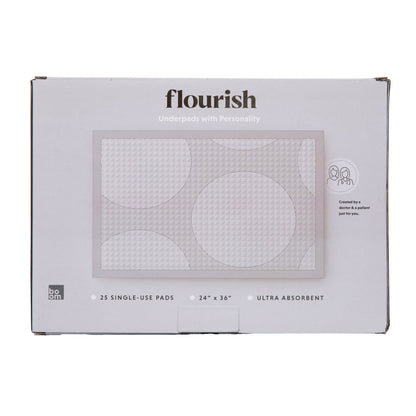 UNDERPAD, FLOURISH ABSRB F/SOFAS/BED DOVE GRY (25EA/BX 6BXCS