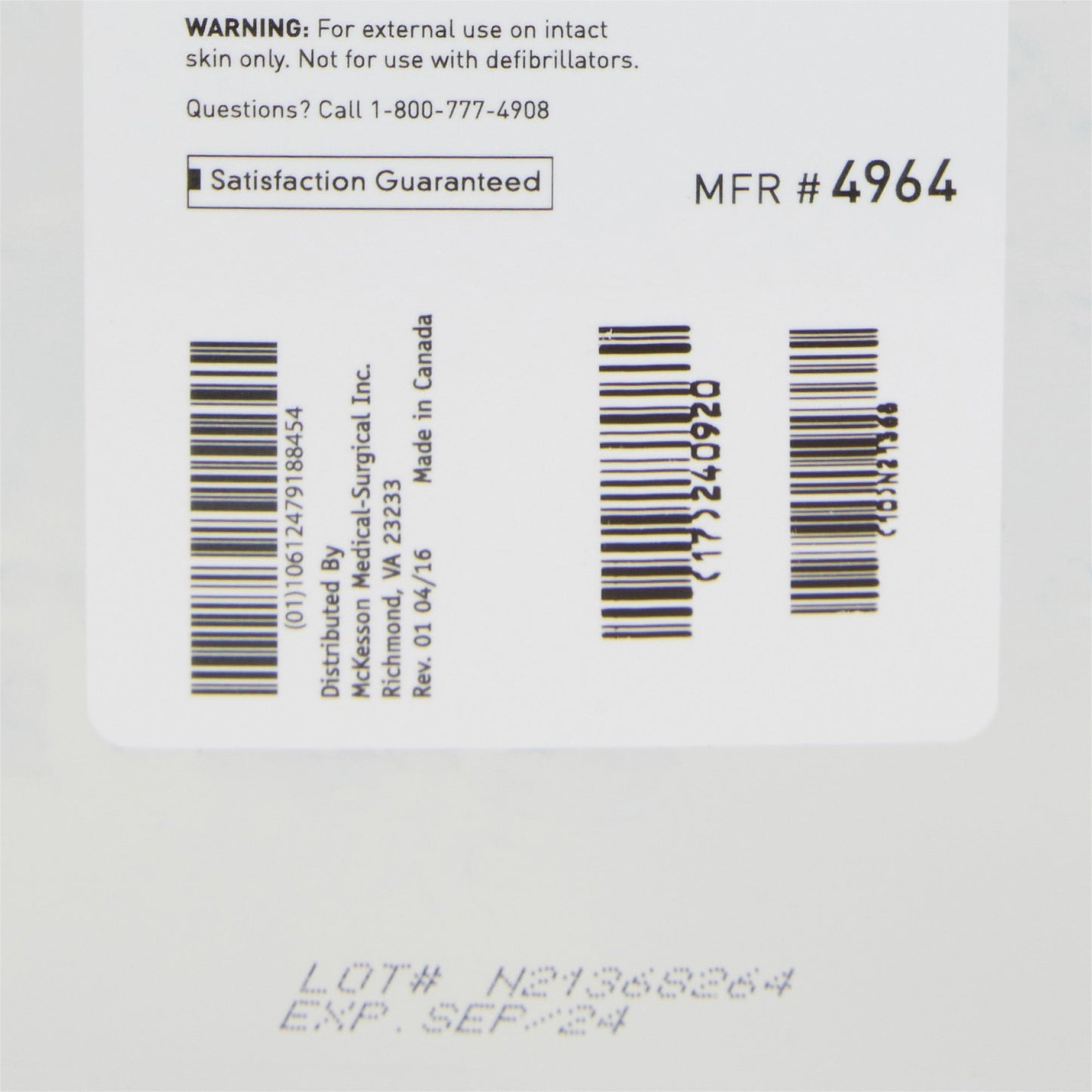 GEL, ULTRASOUND CLR 5L (4/CS)