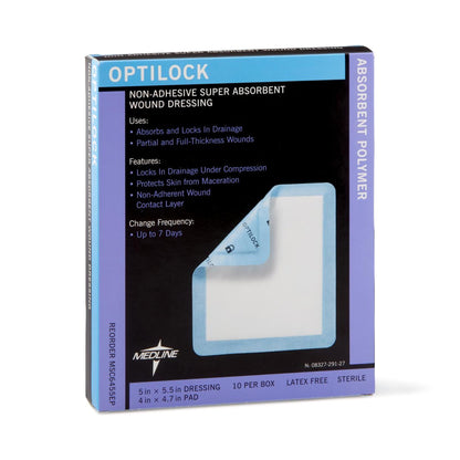 DRESSING, WND OPTILOCK N/ADH 5X5.5" (10/BX 10BX/CS)