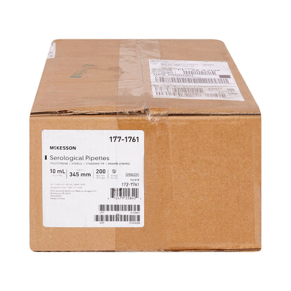 PIPETTE, SEROLOGICAL STD TIP STR ORG BAND 10ML (200/CS)