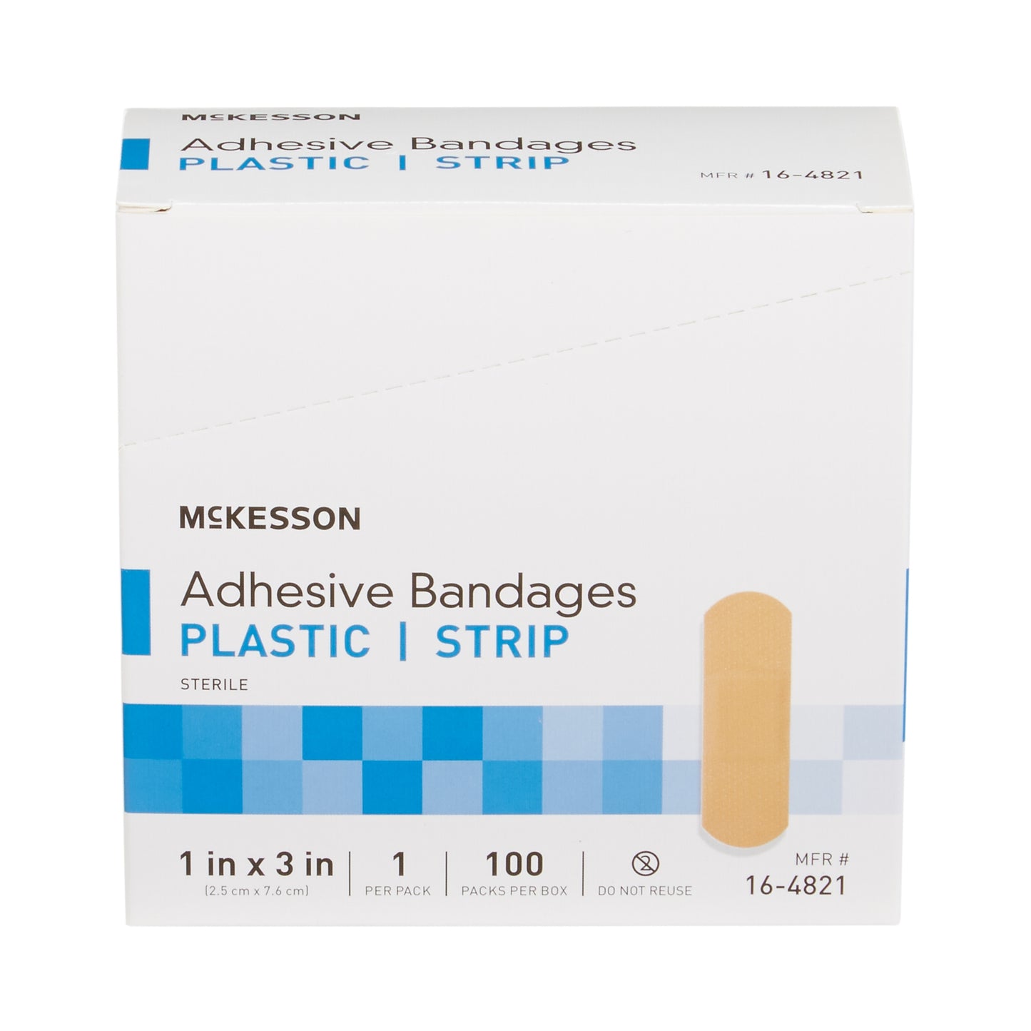 BANDAGE, ADHSV SHR STRP 1X3 (100/BX 24BX/CS)