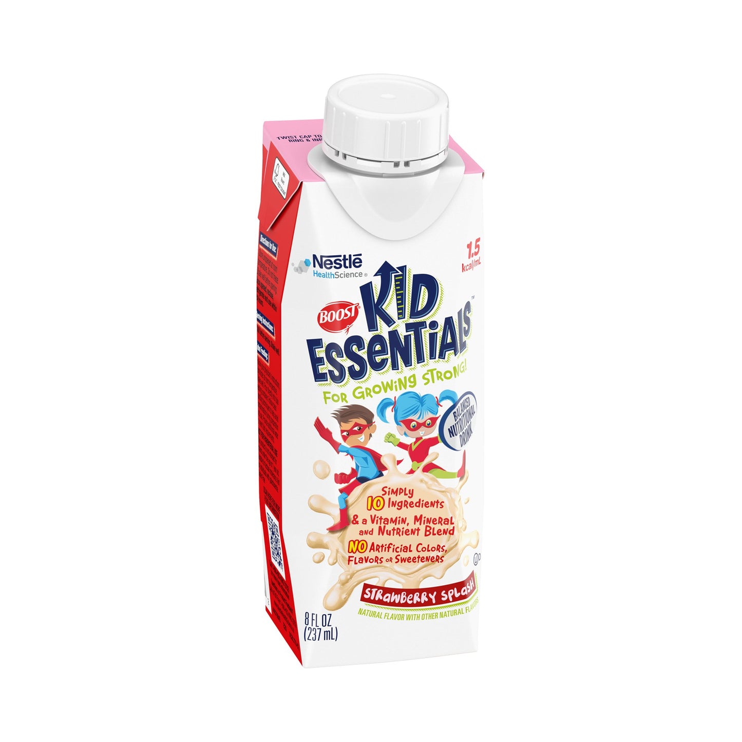 BOOST, KID ESSENTIALS 1.5 STRWBRY SPLASH 8OZ (24/CS)