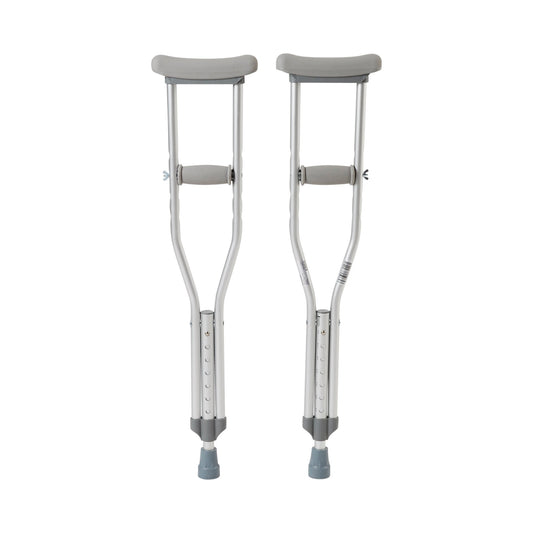 CRUTCH, ALUM PUSH BUTTON ADJ CHLD 175LBS (PR)