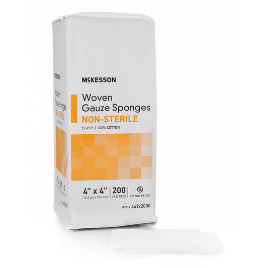 SPONGE, GAUZE 12PLY N/S 4"X4" (200/PK 10PK/CS)