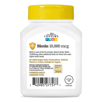 BIOTIN, TAB 10000MCG (120/BT)