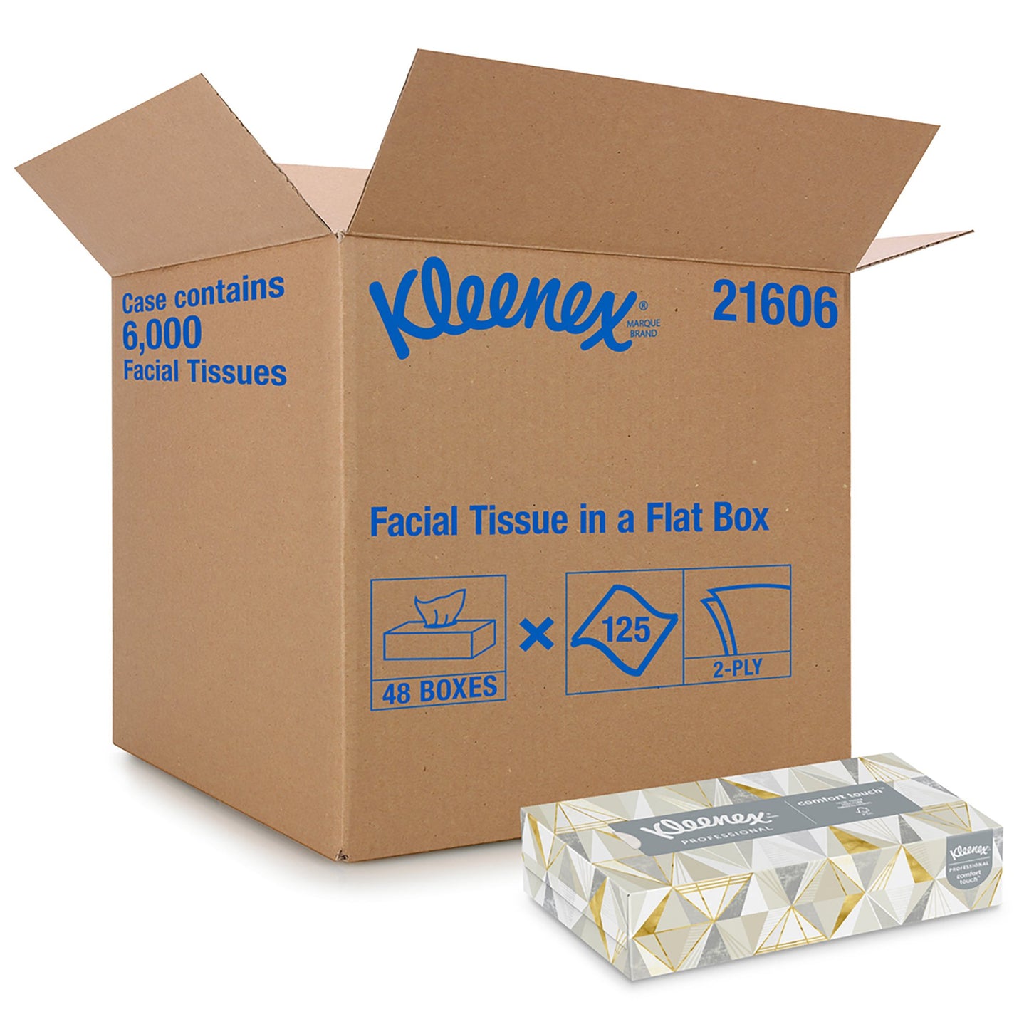 TISSUE, FACIAL KLEENEX (125/BX48BX/CS)