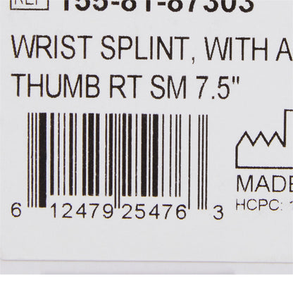 WRIST SPLINT, W/ABDUCTED THUMBLT LG 8.5"