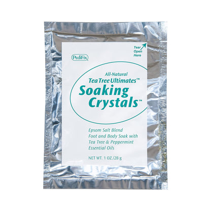 CRYSTALS, SOAKING FOOT BATH TEA TREE/SALT (6/PK)
