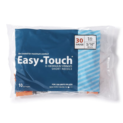 SYRINGE/NDL, EASY TOUCH 1CC 30GX5/16"" (100/BX 5BX/CS)