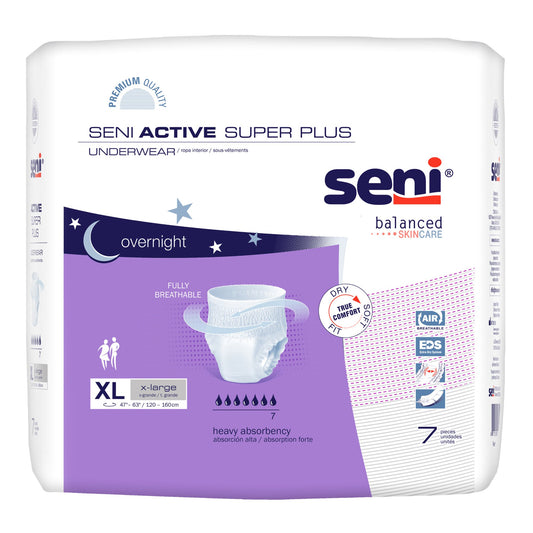 UNDERWEAR, INCONT ACTIVE SUPER+ XLG 47"-63" (7/PK 4PK/CS)