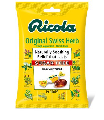 RICOLA, LOZ SWISS-HERB SUG/FREE (19/BG)