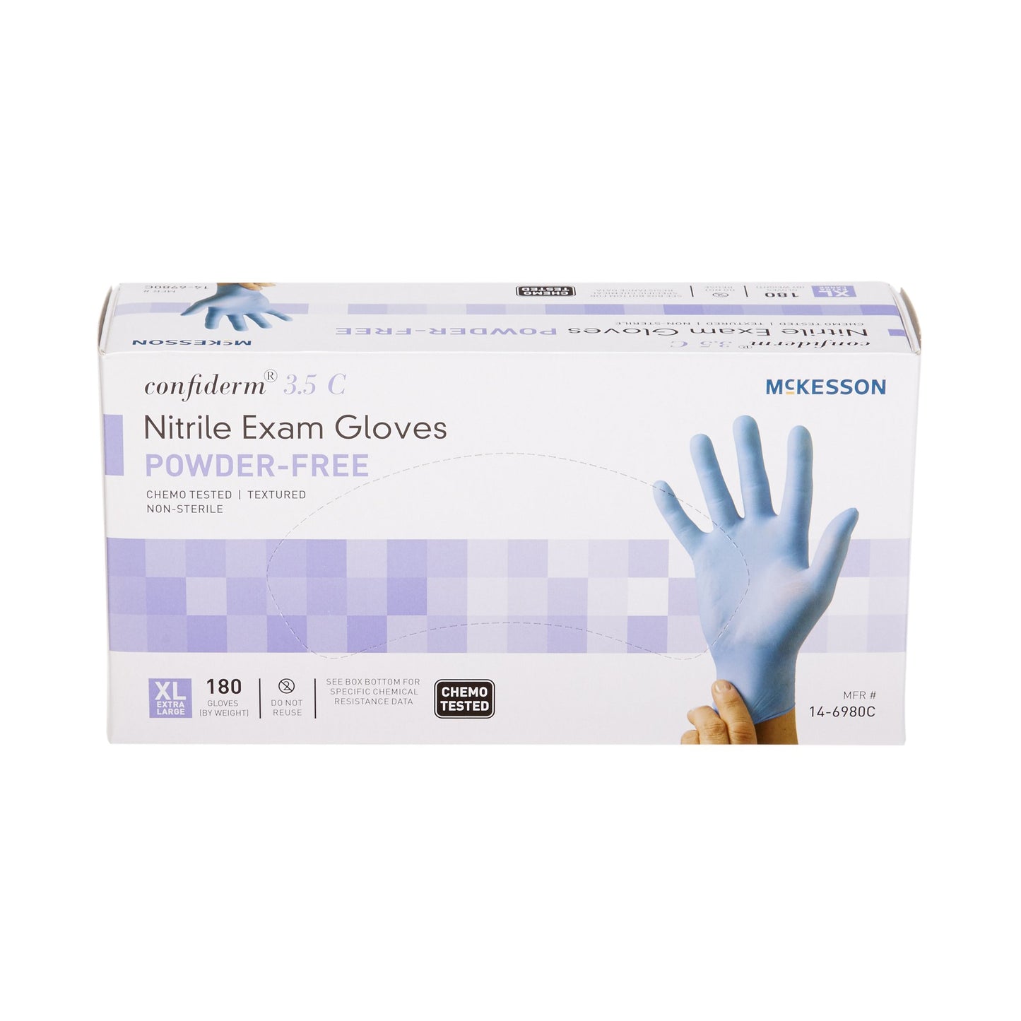 GLOVE, EXAM NTRL XL N/S CHEMO 3.5C (180/BX 10BX/CS)