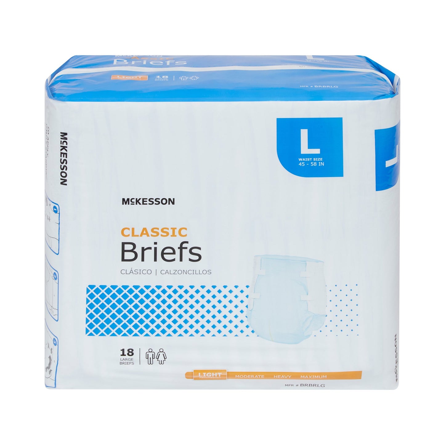 BRIEF, TAB CLSR CLASSIC LG 44-58 (18/BG 4BG/CS)