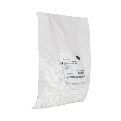 CAP, VAC TUBE WHT 16MM (1000/BG)