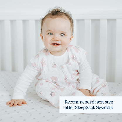 BLANKET, WEARABLE SLEEPSACK BLUSH WILDFLOWER LG (4/CS)
