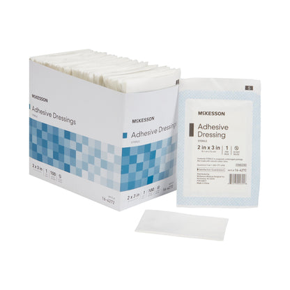 DRESSING, WOUND ADH STR 2"X3" (100/BX 24BX/CS)