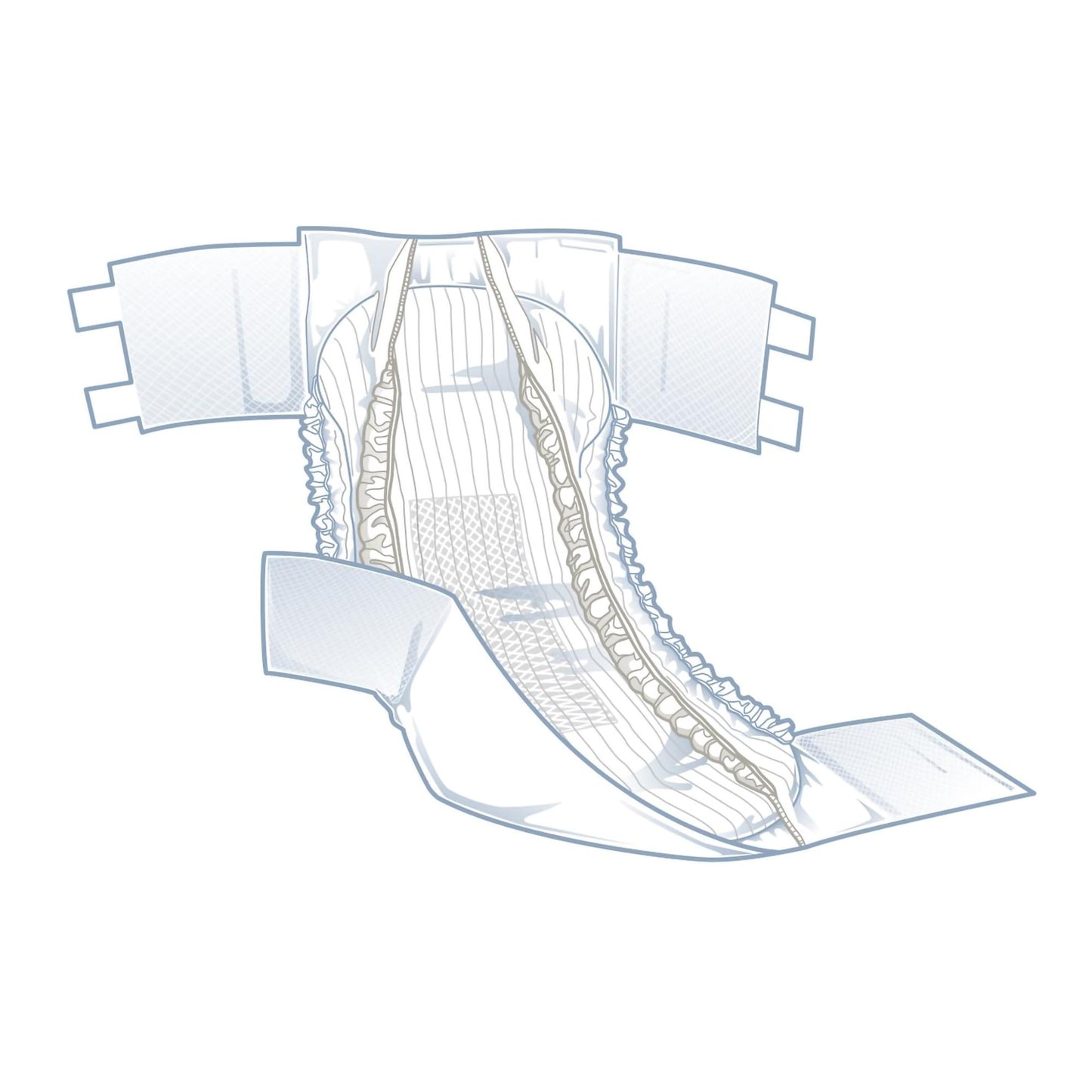 BRIEF, CLOTH LIKE FITPLUS XXLG60-69" (20/BG 4BG/CS)