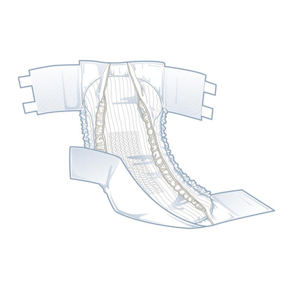 BRIEF, CLOTH LIKE FITPLUS XXLG60-69" (20/BG 4BG/CS)