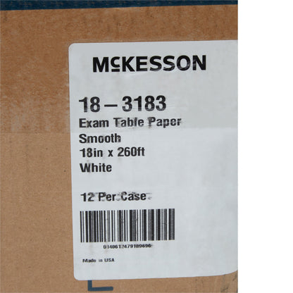 PAPER, TABLE SMOOTH WHT 18"X260' (12/CS)