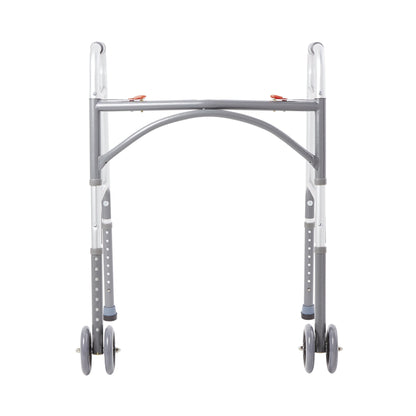 WALKER, FOLDING STEEL W/WHLS HVY DUTY ADLT 500LB (2/CS)