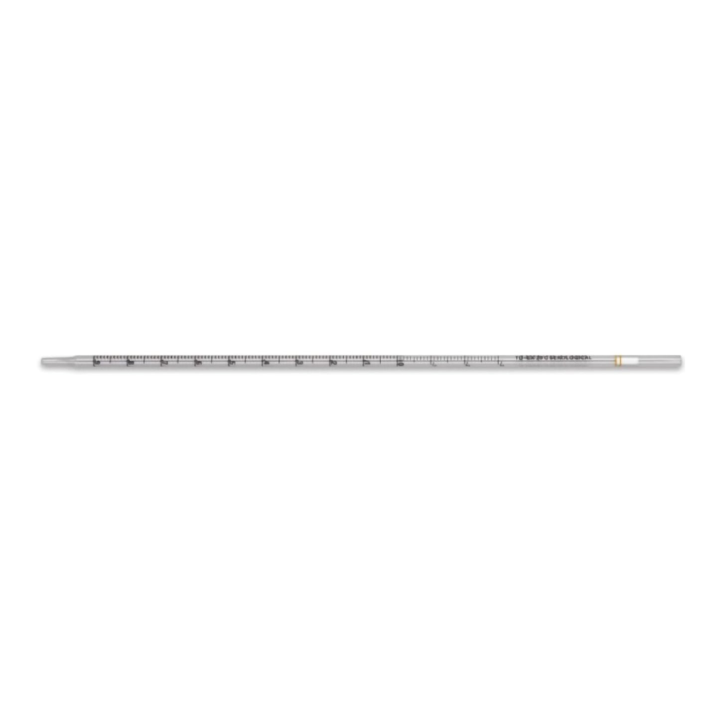 PIPETTE, SEROLOGICAL STD TIP STR YLW BAND 275MM 1ML (500/CS)