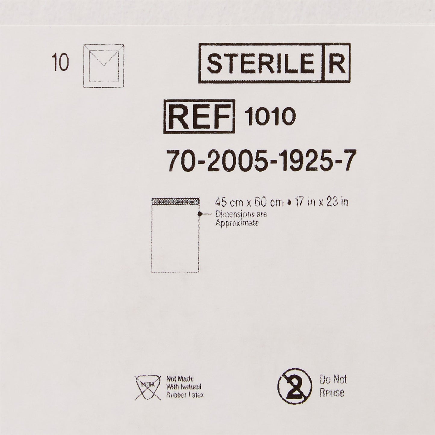 DRAPE, SURG TWL LG 17"X23" (10/BX 4BX/CS)