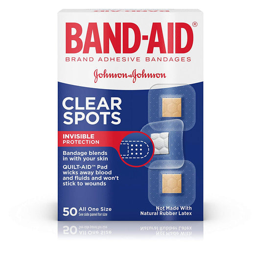 BANDAGE, ADH BAND-AID SPOT CLEAR (50/BX 20BX/CS)