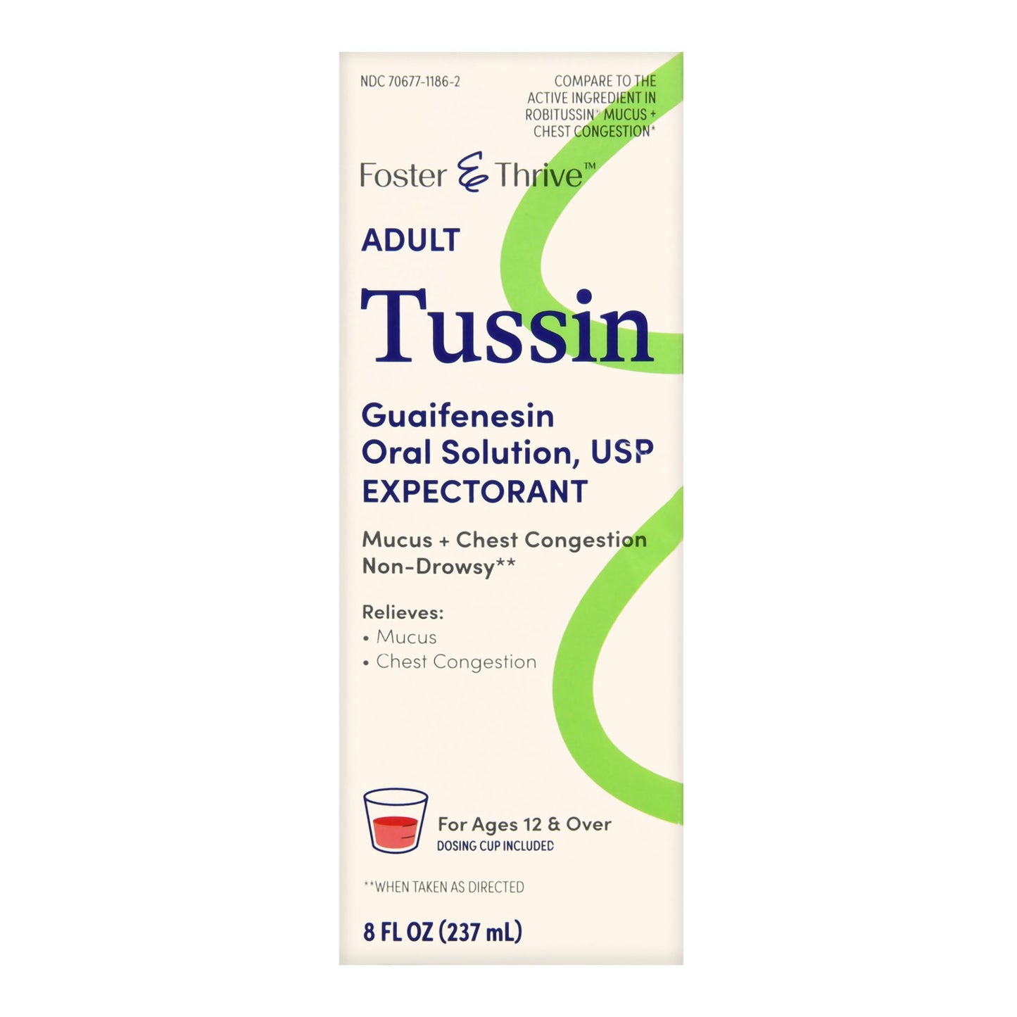TUSSIN, LIQ FT SM 100MG/5ML 8OZ