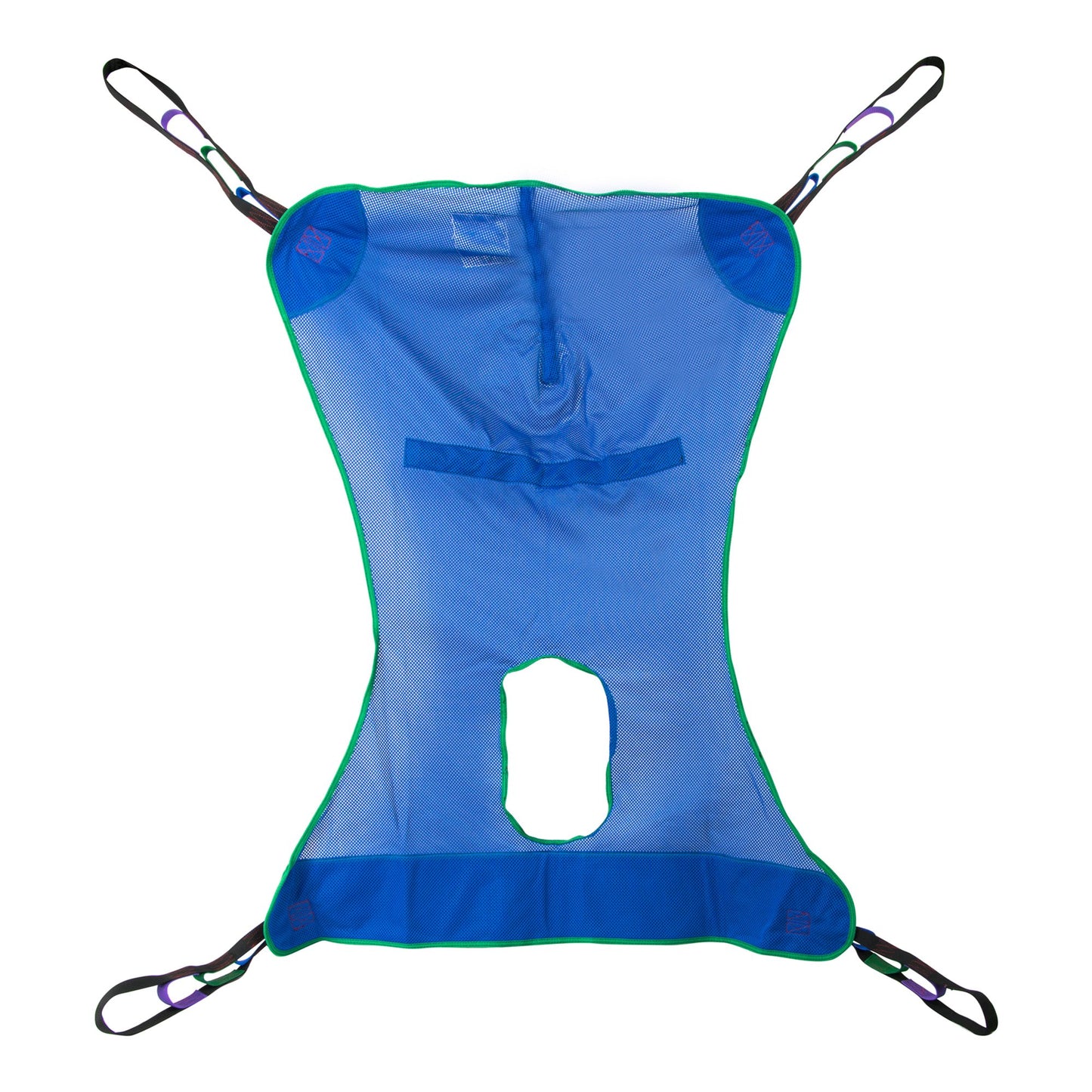 SLING, PT LIFT FULL BODY COMMODE MESH MED 600LB (12/CS)