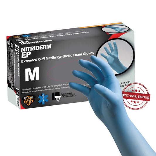 GLOVE, EXAM NTRL MED N/S EXTCFCHEMO (100/BX 10BX/CS)