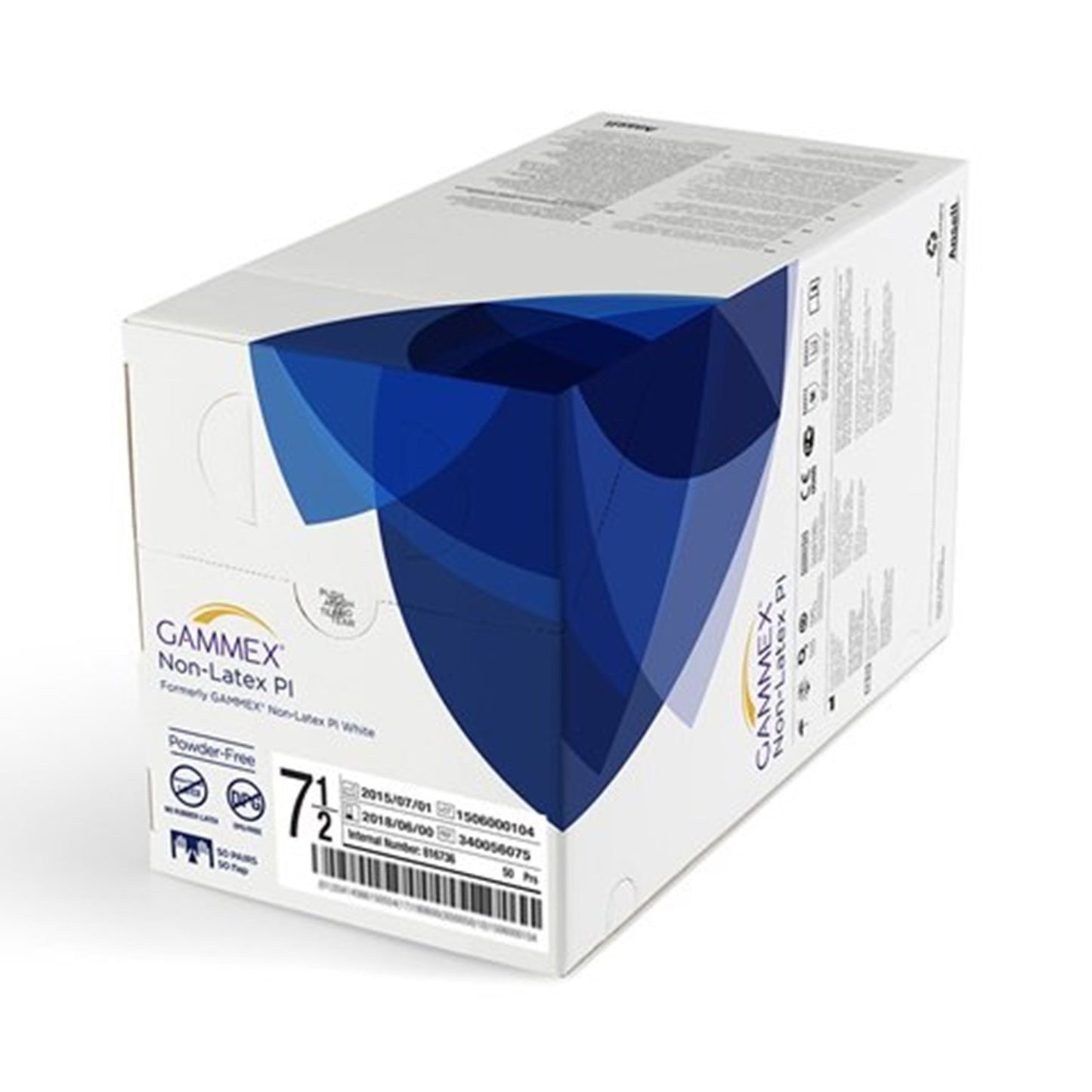 GLOVE, SURG PLYISO 7.5 STR2 SMTH (50PR/BX 4BX/CS)