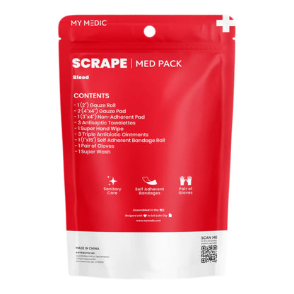 FIRST AID KIT, MEDICAL PACK F/SCRAPES