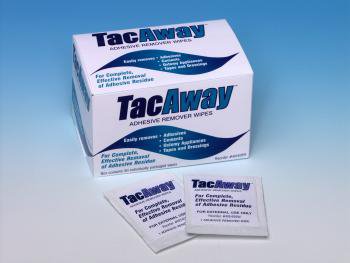 WIPE, TACAWAY ADH REM (50/BX)