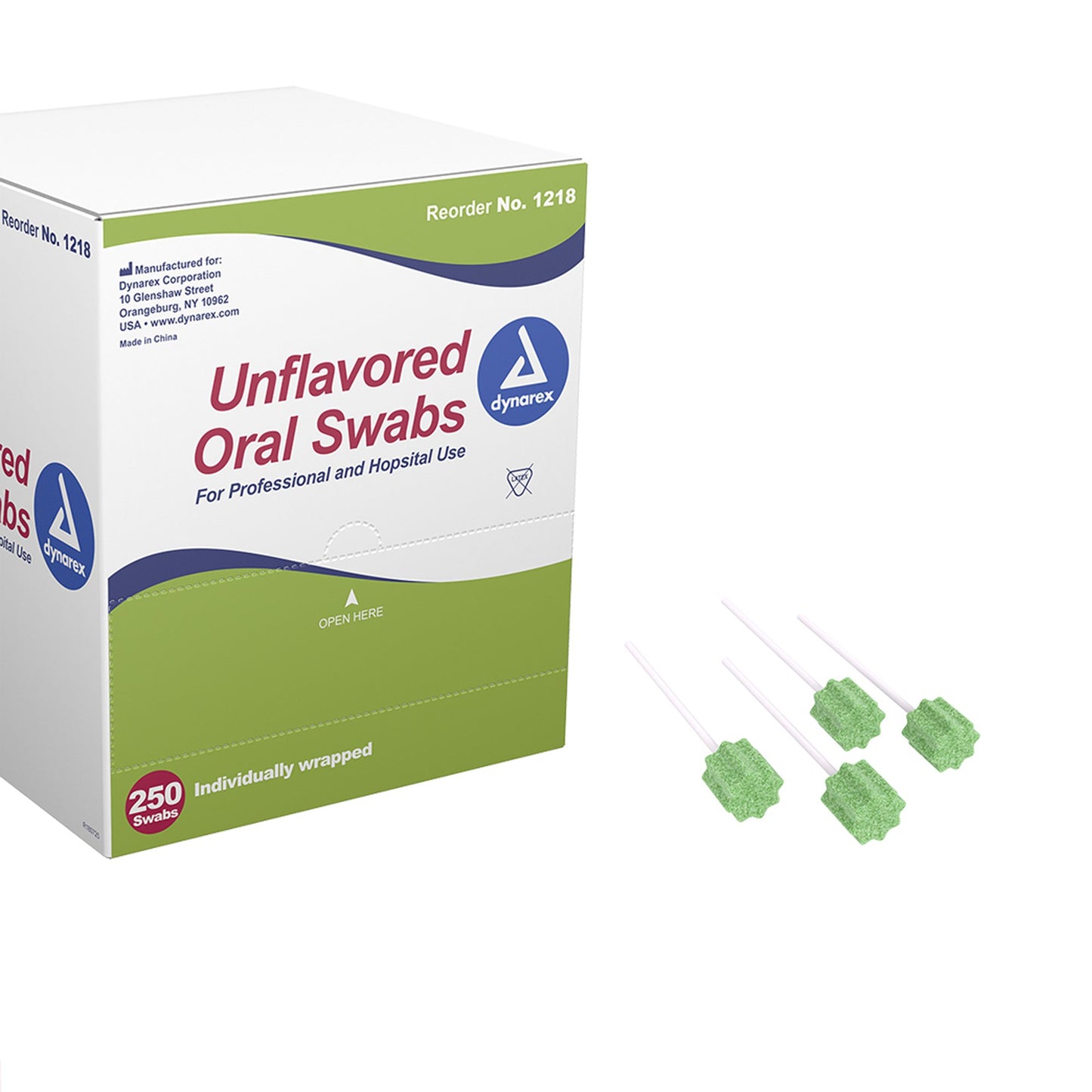 SWABSTICK, ORAL F/CLEANING FM TIP UNFLAV (250/BX 4BX/C