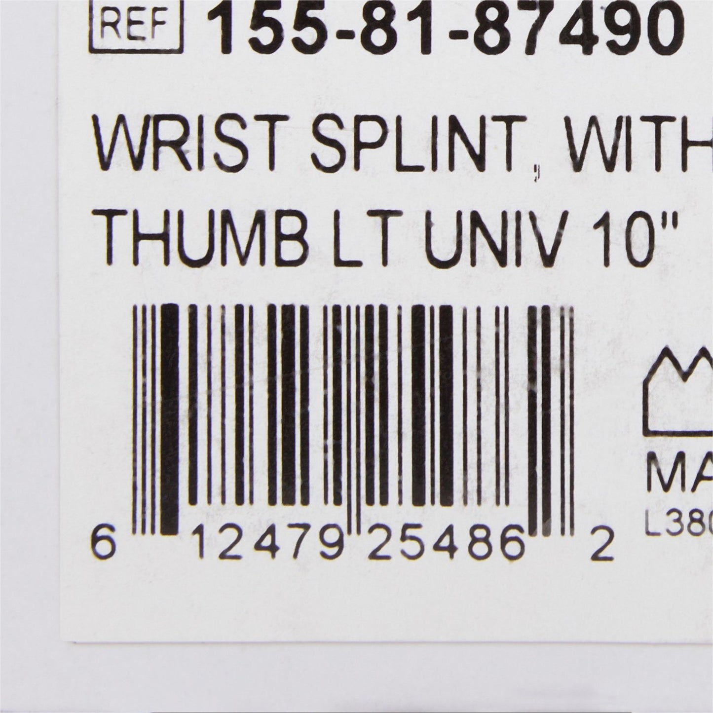 WRIST SPLINT, W/ABDUCTED THUMB LT UNIVERSAL 10"