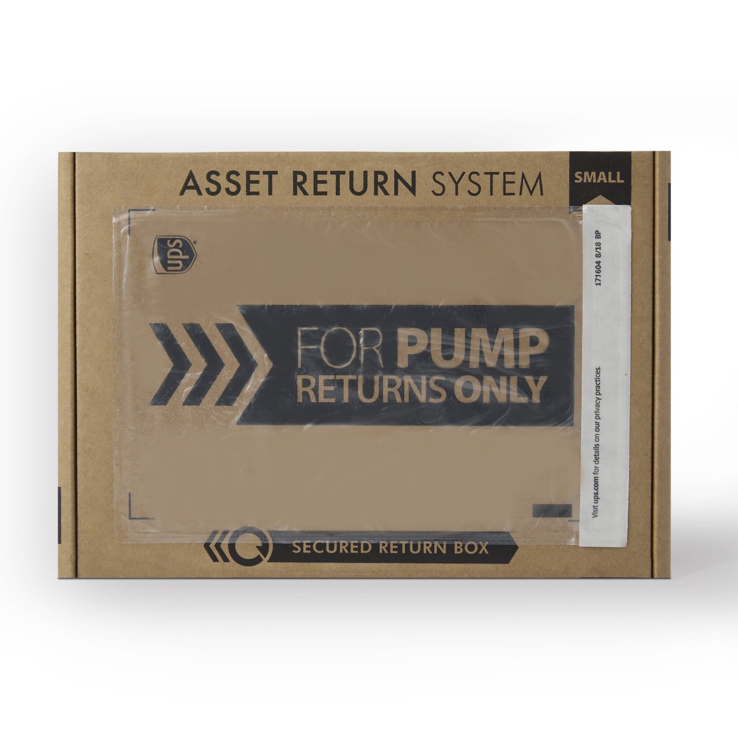 BOX, RETURN ASSET PUMP SM PREPAID (24/CS)