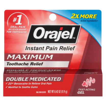 ORAJEL, GEL TOOTHACHE 2X .25OZ