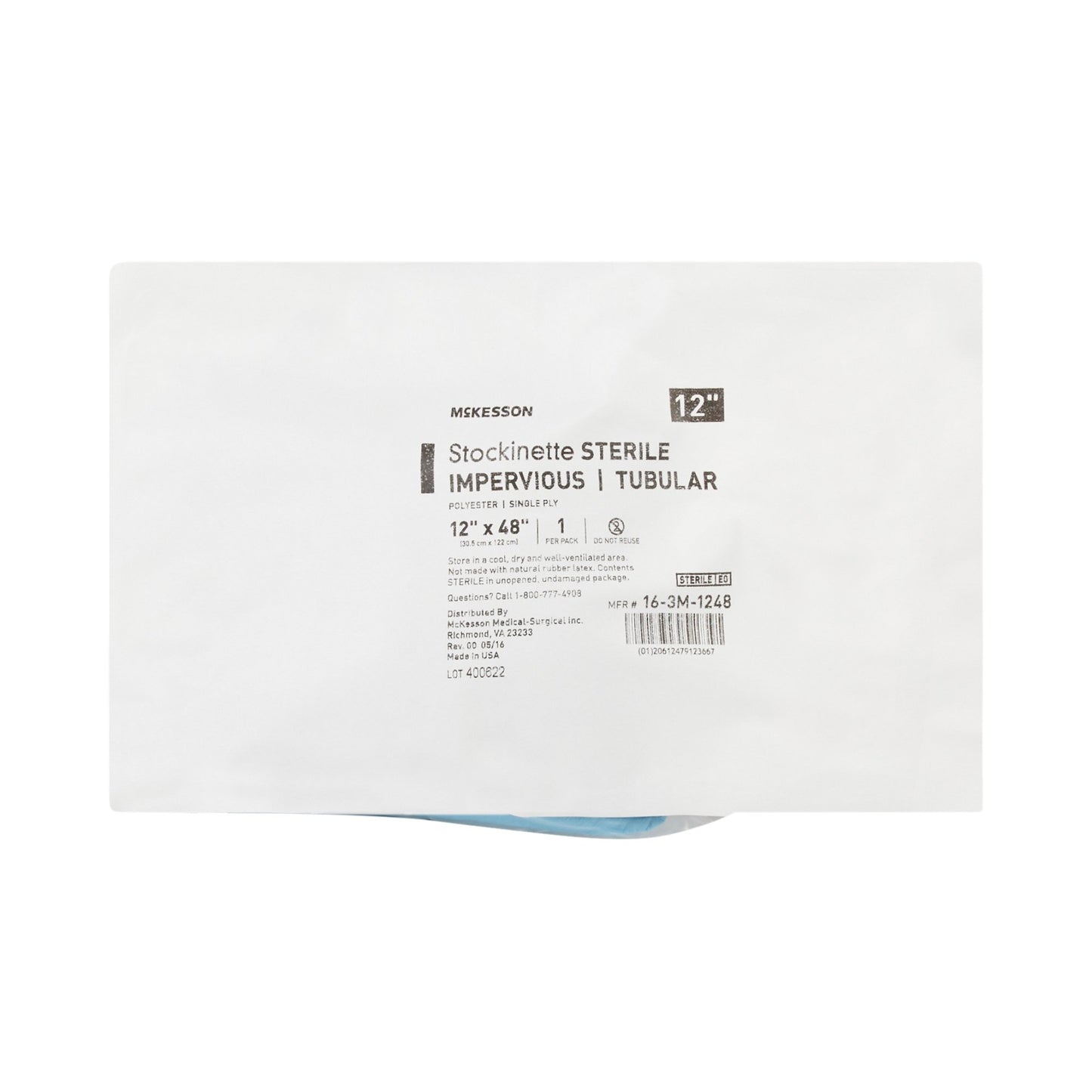 STOCKINETTE, IMPERV STR 12"X48" (10/CS)