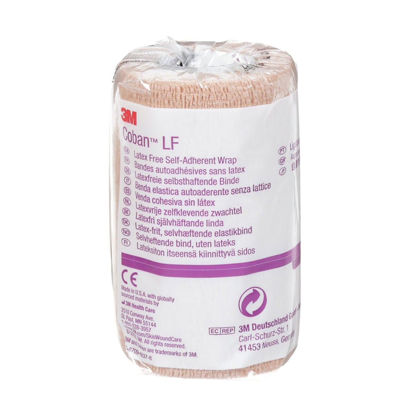 BANDAGE, COBAN LF TAN 4"X5YDS (18/CS) 3M