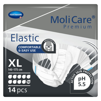 BRIEF, MOLICARE PREMIUM ELASTIC 10D XLG (14/PK 4PK/CS)